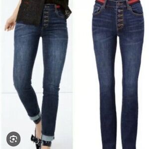 Cabi Style 3751 Button Fly Skinny Jeans Size 10